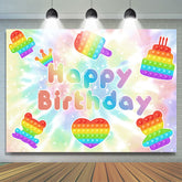 Pop Es Funkeln Bokeh Glücklich Geburtstag Hintergrund Für Kinder
